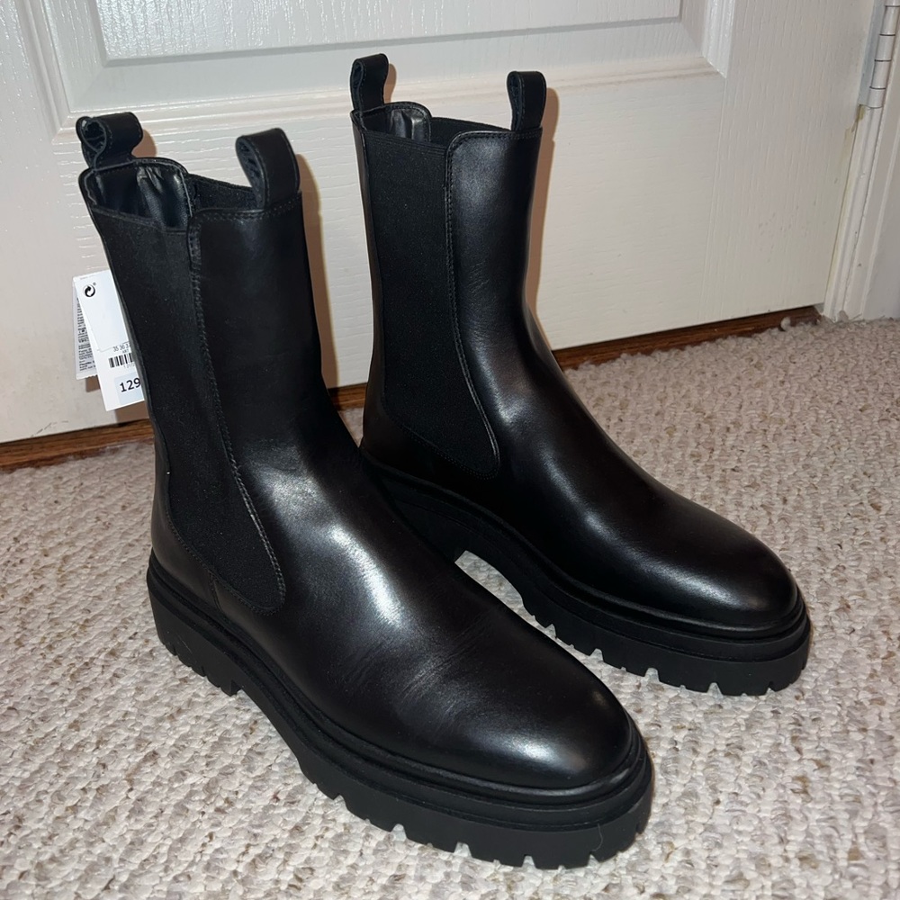 Zara Leather Ankle Boot